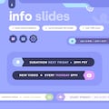 Info Slides & Announcement Widget  ⟢  (6) Info Rotating Slides  •  Over (70) Icons  •  Customizable  ⋮ Twitch Youtube Streamelements OBS