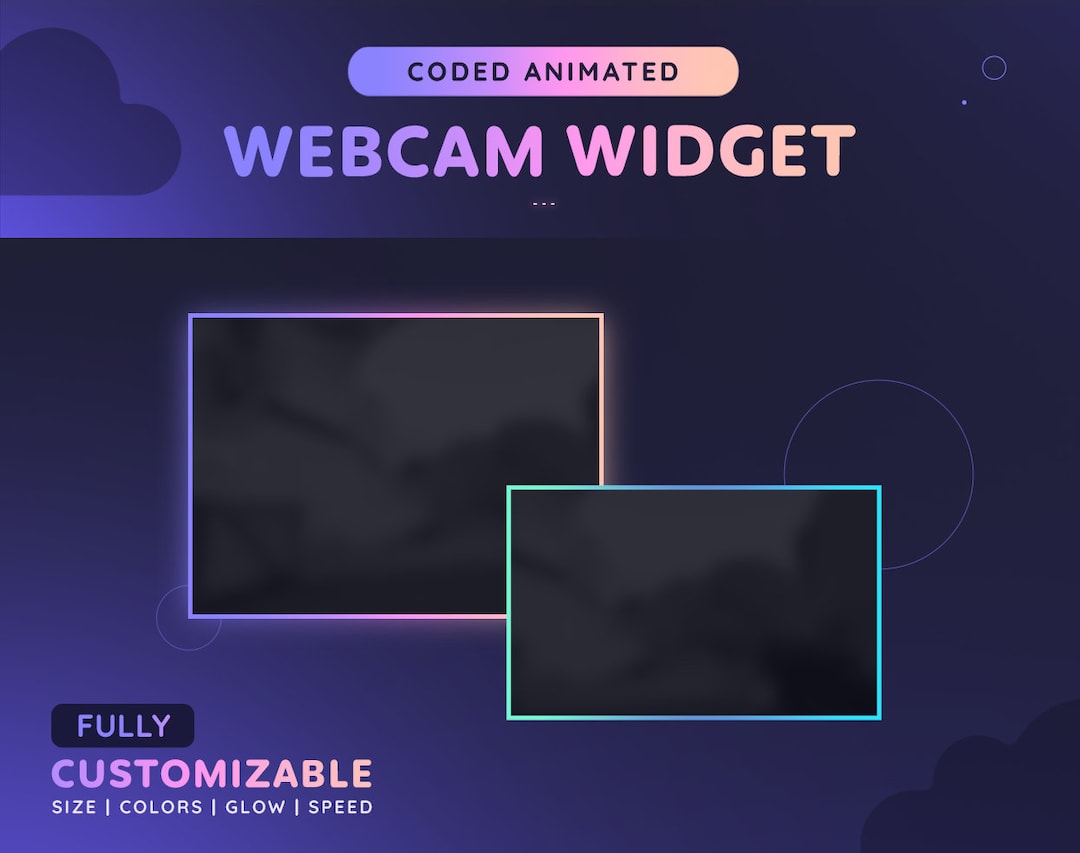 Animated Gradient Webcam Widget | Fully Customizable Coded Webcam ...