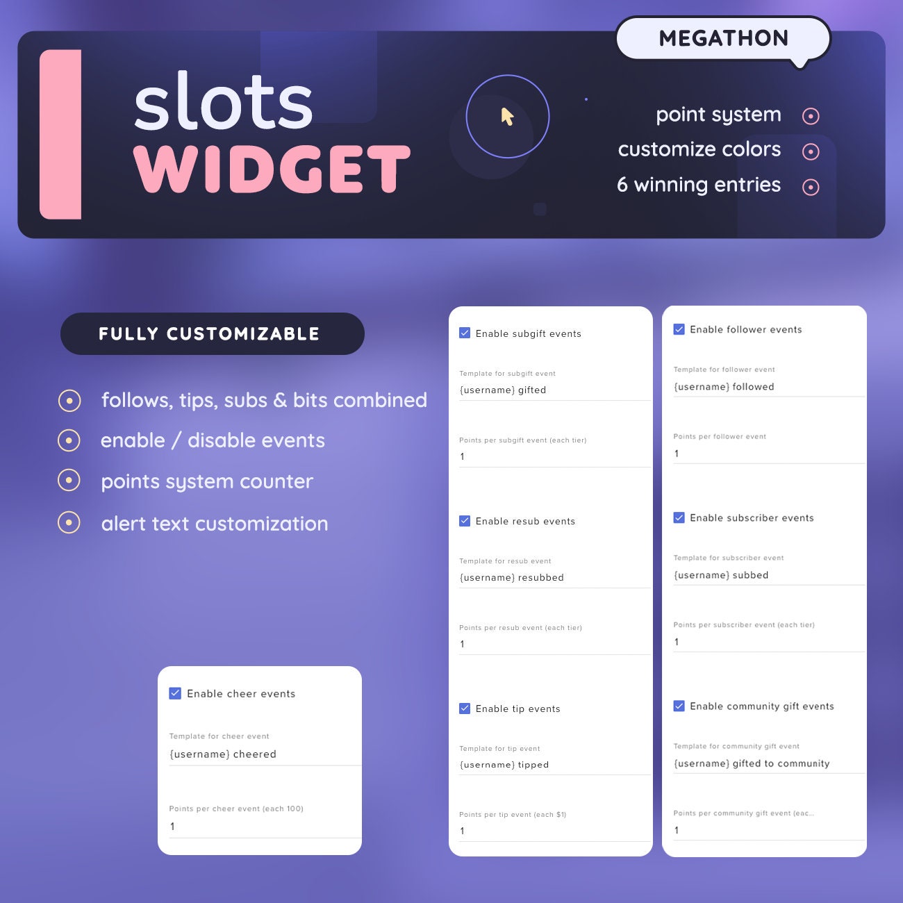 Slots Goal Widget — Megathon Incentive Widget With Alerts & Combined ...