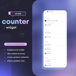 Counter Widget — (6) Streak Effect Animations • Count Anything // Wins ...