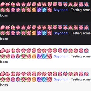 Sakura Twitch Sub & Bits Badges 27 Sakura Cherry Blossom Badges image 2