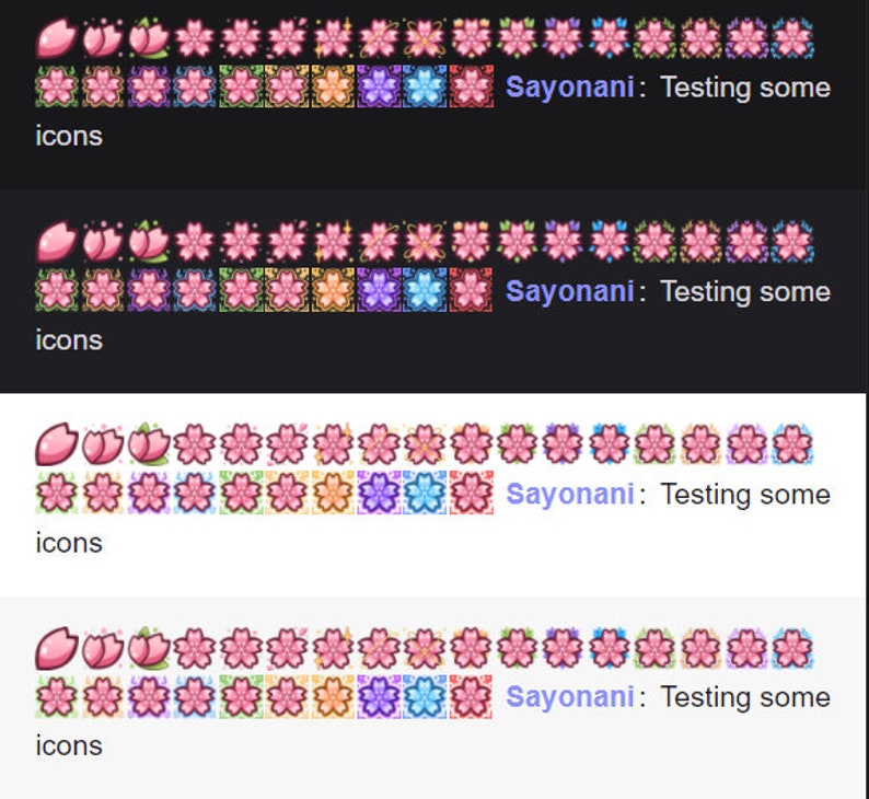 Sakura Twitch Sub & Bits Badges 27 Sakura Cherry Blossom Badges image 2