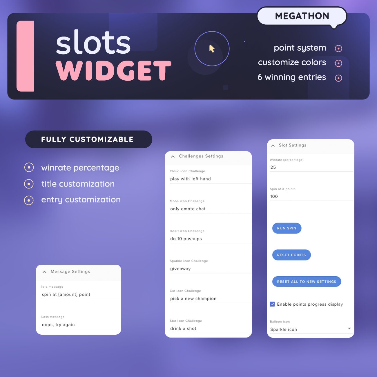 Slots Goal Widget — Megathon Incentive Widget With Alerts & Combined ...