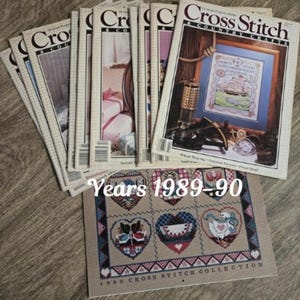 Cross Stitch and Country Crafts 1989 Calendar, Issue Years 1989, 1990
