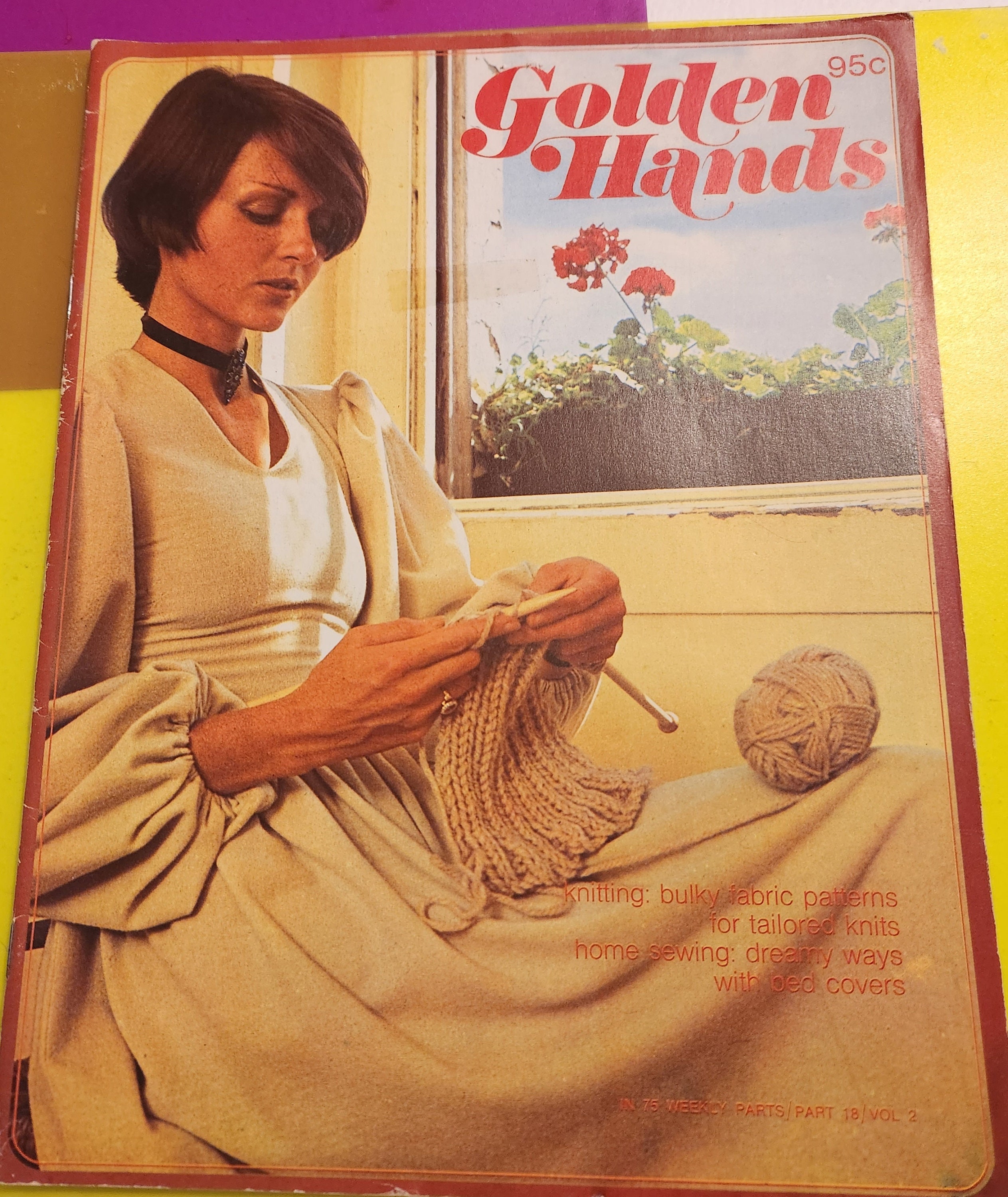 Golden Hands Knitting, Dressmaking, and Needlecraft Guide, Vintage
