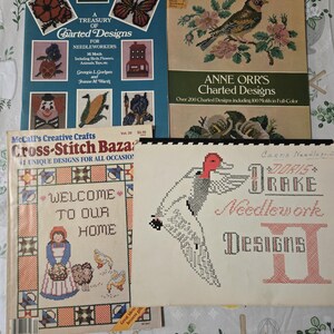Charted Designs for Cross Stitch, Needlepoint, Latch Hook, Hand Work