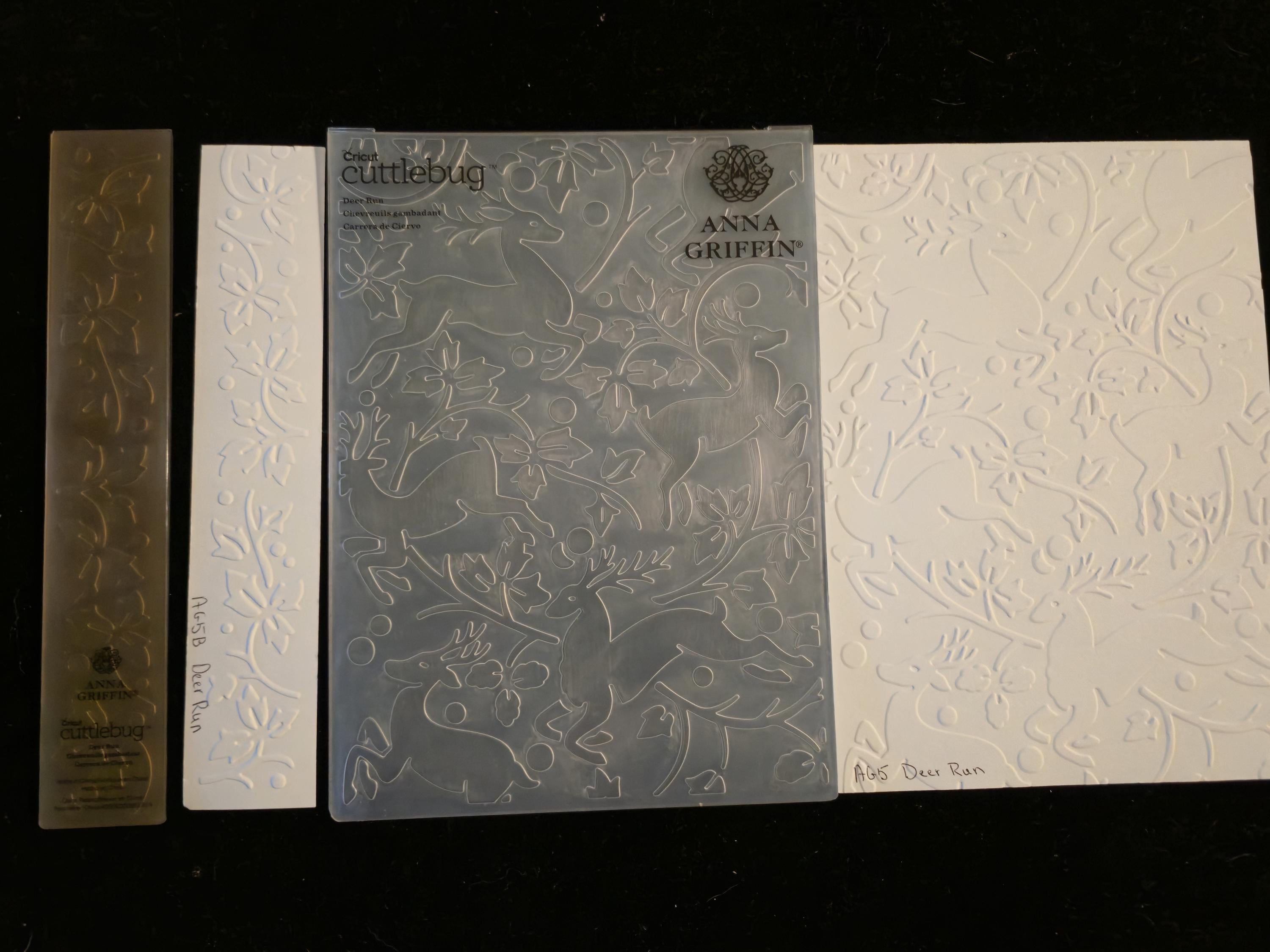 Anna Griffin Cricut Cuttlebug Embossing Folders 5x7 With 1x7