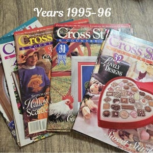 Cross Stitch and Country Crafts Years 1995, 1996
