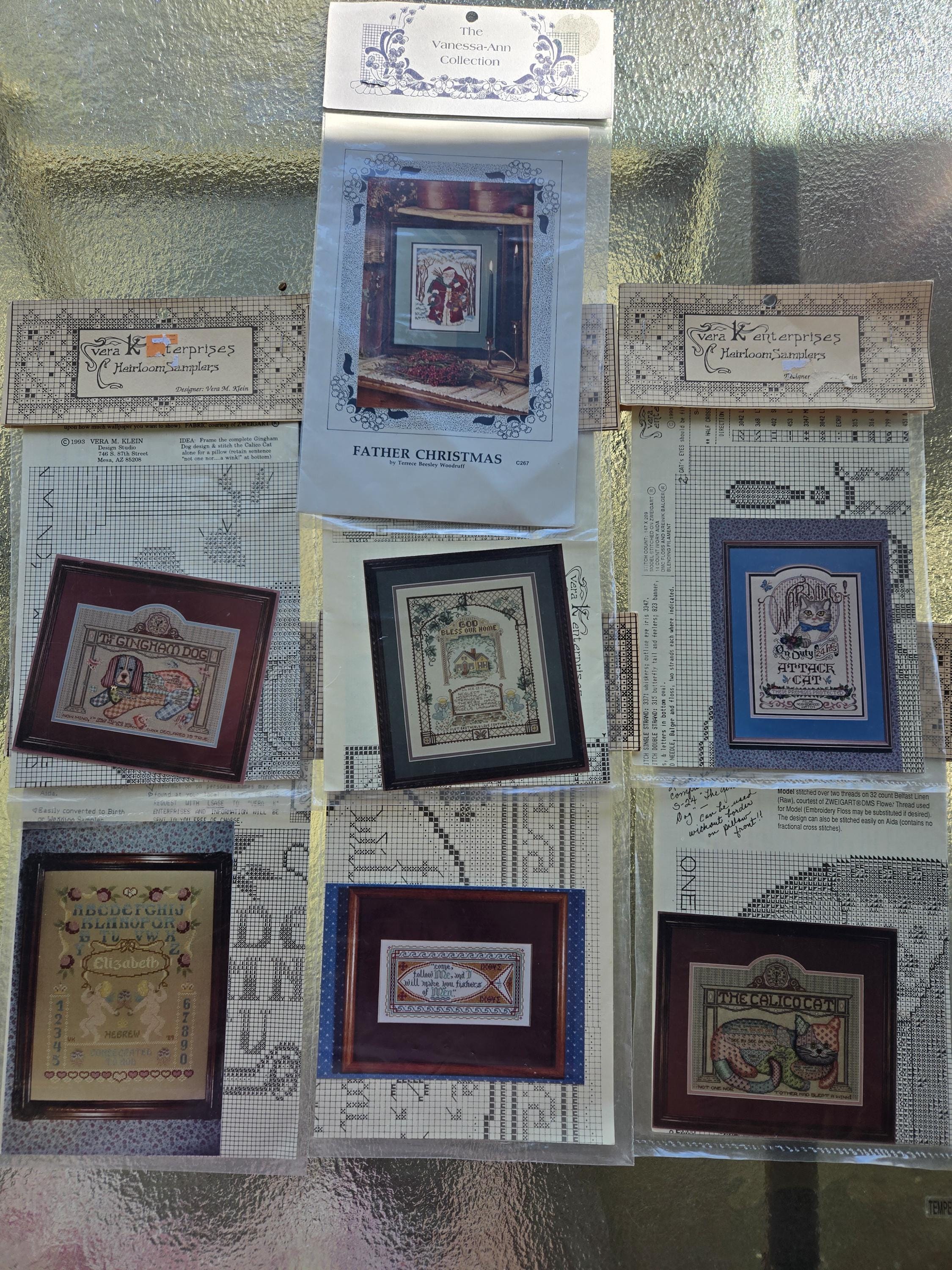 Heirloom Samplers Counted Cross Stitch Charts by Vera K