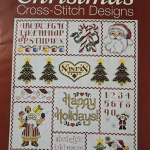 Motifs de Noël au point de croix compté
