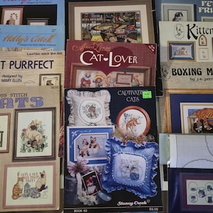 Cats Kittens Counted Cross Stitch Designs Charts