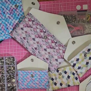 No sew Geldbörse / Geldbörse Umschlag Vorlage zum Basteln Cricut Cameo