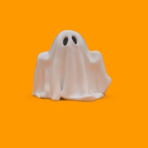 3D Printed Mini Ghost Figure Figurine Desk Accessory Cute Halloween Toy Decoration