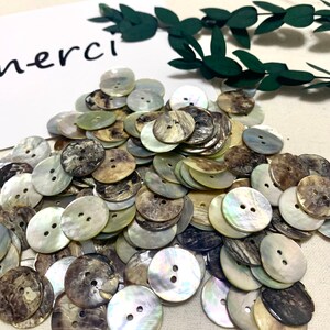 5 Pcs 15/20/23mm Natural Shell Sewing Buttons Color Japan Mother of ...