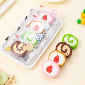 1 pz Cute Candy Bag Cake Gomma gomma gomma per bambini Cancelleria / Regalo / Giocattoli Premi per studenti Mini novità Gomme coreane