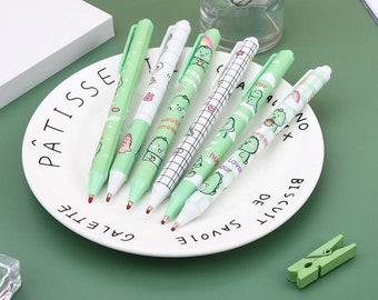 WIN-MARKET Gel-Kugelschreiber 6er-Set – Niedliche Tiermotive (Schaf/Kamel), Bunt, Für Schule & Büro