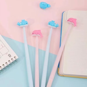 1 Stück Süße Ozean Tiere Silikon Gel Stift Weich Modellieren Schwarze Tinte Stift Glatt Einfach Schreiben Büro Schule Schreibwaren Korea Designer Zubehör