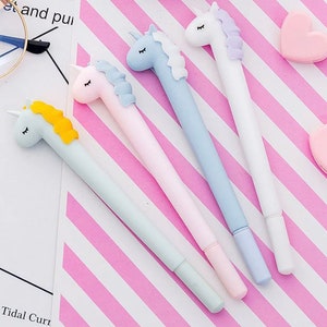 1 pcs Macaroon Unicorn Gel Pen Ink Pen Promotional Gift Stationery School & Office Supply