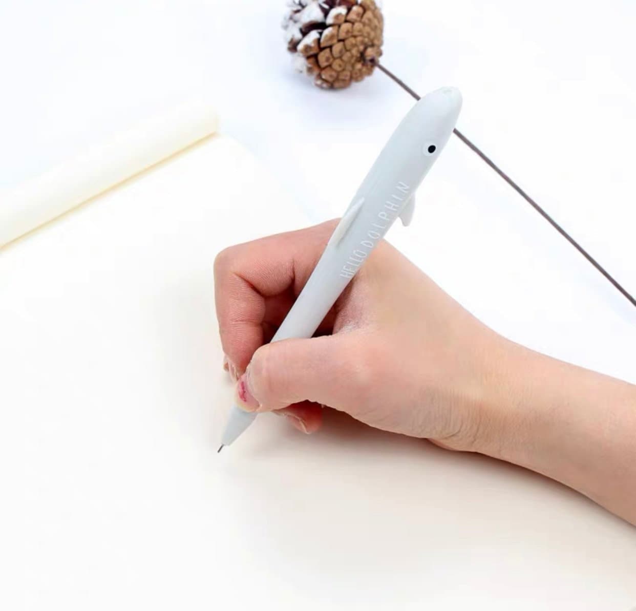 Dolphin Gel Pens - 6 Pack Cute Animal Shape Pens For School & Office