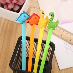 Kawaii Creative Dinosaur Gel Pen Signature Pen Escolar Papelaria For Office School Writing Supplies Stationery Gift