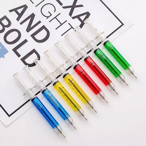 1 pièces nouveauté créatif stylo à bille injection Imitation médecin infirmière Neele stylo à bille bureau école papeterie stylo seringue aiguille stylo à bille
