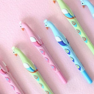 1 stks Leuke Mooie Pauw Silicagel Pen Handtekening Naald Buis Pen 0.5mm Zwarte Pen kawaii schoolbenodigdheden briefpapier