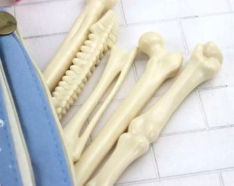 5 Skelett-Kugelschreiber In Knochenform – Kreative Stifte Für Schule, Büro Oder Als Geschenk