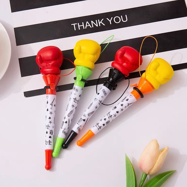 1 pack creative stationery wholesale decompression cartoon boxing bouncing ballpoint pen