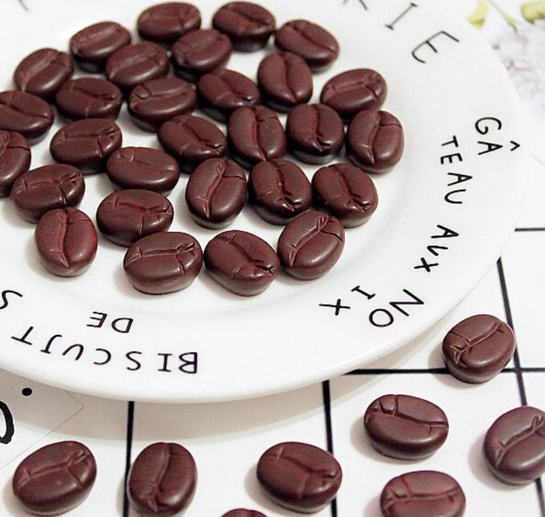 5pcs/lot Simulation Coffee Beans Fridge Office Photo Message