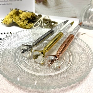 persoonlijke nieuwe stijl grote diamant metalen balpen met crystal bruiloft luxe pen voor cadeau student reclame balpen