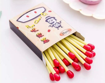 Matchstick-balpennen: nieuwigheid briefpapier, school- en kantoorbenodigdheden (20 stuks/doos)