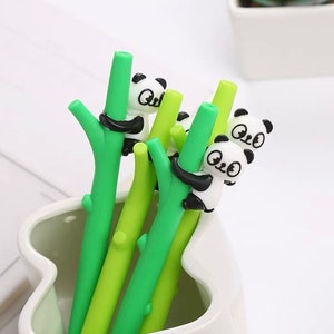 1 stuks Nieuwigheid Grappige Pennen Panda Kawaii Leuke Gel Pennen Balpen Terug naar School Briefpapier Stuff Ding Student Girl Gift Object