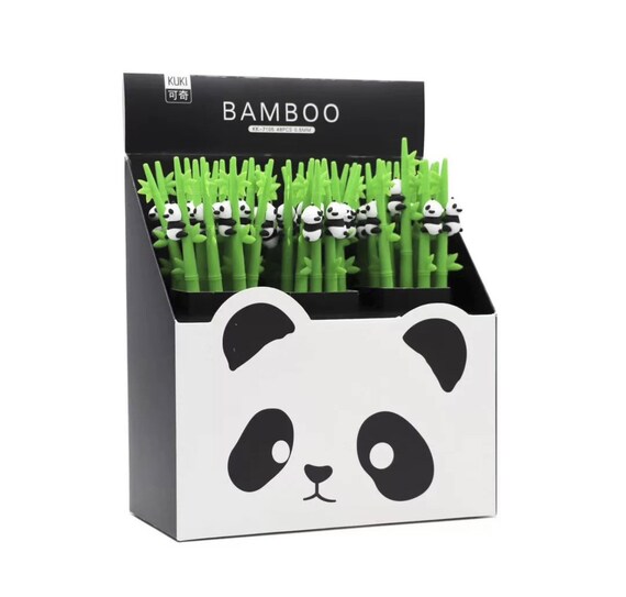 thumbnail image 2 of 20 Pcs Panda Pens, Cartoon Panda Bamboo Pens 2 of 9