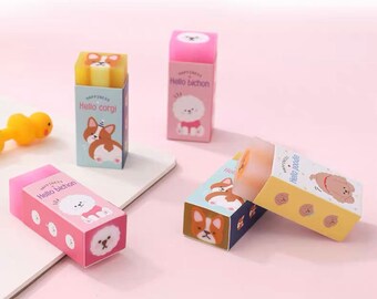 Set Di 3 Gomme Per Cancellare A Forma Di Dinosauro - Cancelleria Morbida E Colorata Per Scuola E Ufficio, Regalo Per Bambini