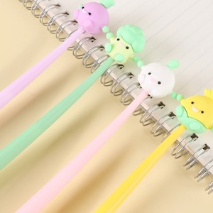 1 pcs Stylo Gel Creative Veggie Tales Mignon 0.5 mm encre noire Stylo Signature École Bureau Fournitures d'écriture Cadeau Promotionnel