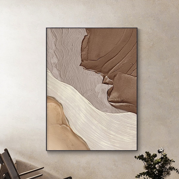 Grey Beige Wall Art Etsy