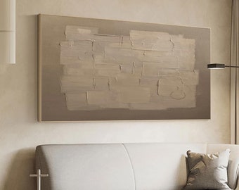 Arte de pared minimalista marrón texturizado Wabi-Sabi