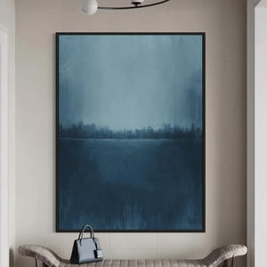 Modern Abstract Painting Pure Blue Minimalist Painting Texture Art Minimalist Art Light Blue Wall Decor Light Blue Wall Art Surrealist Art