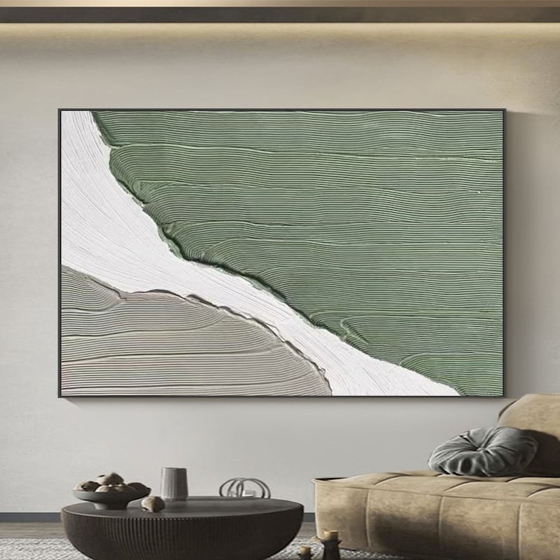 Green Gray Wall Art Etsy