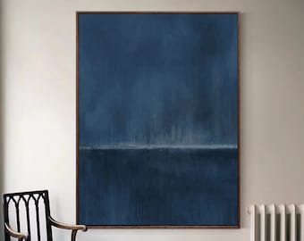 Pure Blue Minimalist Art Texture Art Minimalist Art Pure Blue Wall Decor Pure Blue Wall Art Blue Wall Art Modernist Abstract Art