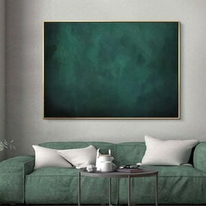 Modern Living Room Abstract Art Green Abstract Decorative Art Pure ...