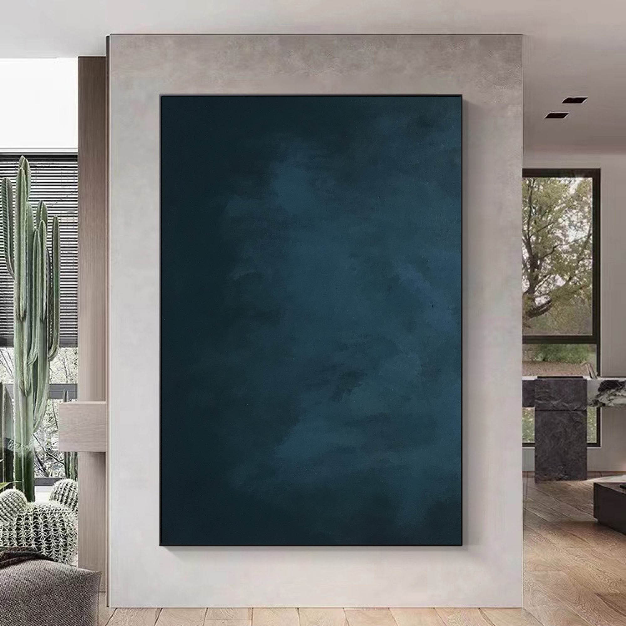 Pure Blue Minimalist Art Texture Art Minimalist Art Pure Blue Etsy