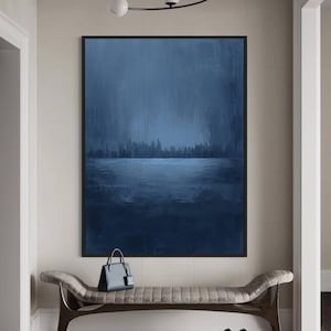 Modern Abstract Painting Pure Blue Minimalist Painting Texture Art Minimalist Art Light Blue Wall Decor Light Blue Wall Art Surrealist Art