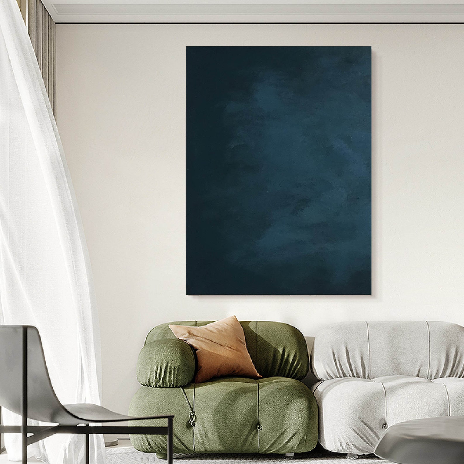 Pure Blue Minimalist Art Texture Art Minimalist Art Pure Blue Etsy