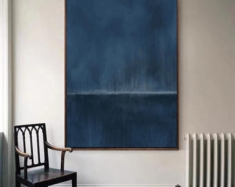 Pure Blue Minimalist Art Texture Art Minimalist Art Pure Blue Wall Decor Pure Blue Wall Art Blue Wall Art Modernist Abstract Art