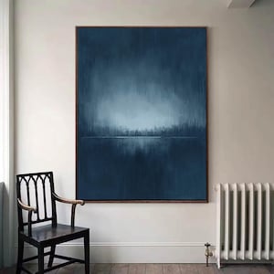 Pures Blau Minimalistische Kunst Textur Kunst Minimalistische Kunst Pures Blau Wand-Dekor Pures Blau Wand-Kunst Blaue Wand-Kunst modernistische abstrakte Kunst