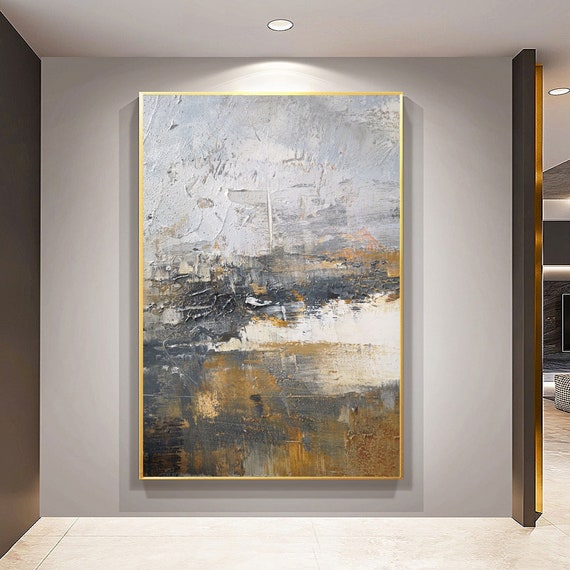 White Grey Abstract Art Grey White Wall Art White Grey Wall Etsy