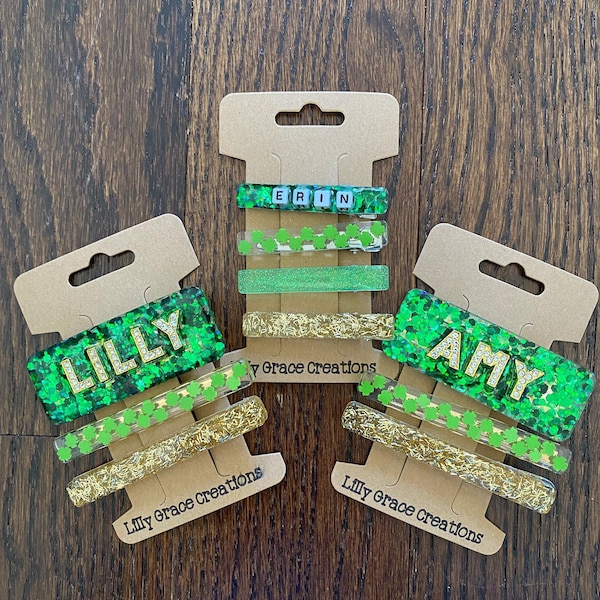 St Patrick's Day Hair Clip Combos