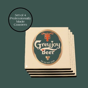 GOT Ceramic Drink Coasters - NO Harmful Chemicals - Sealant / Lacquer Free