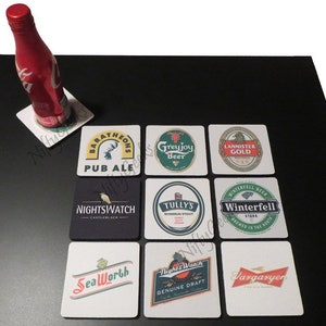 GOT Rubber / Fabric Drink Coasters - Up To 9 Coasters - YOUR CHOICE - High Quality